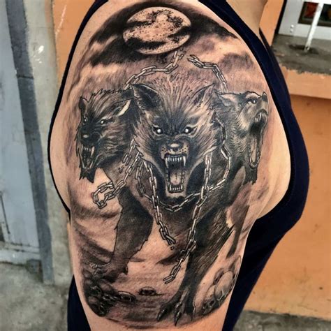 cerberus tattoo|underworld tattoo designs for men.